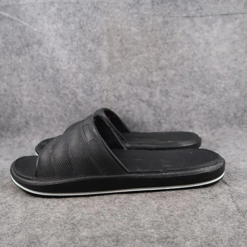 Casual Shoes Mens 11 Slides Sandals Slip On Comfort Black Flat Open Toe